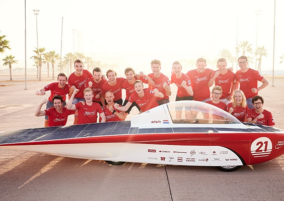 Team and car