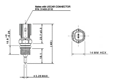 Amphenol Kühlmitteltemperatursensor