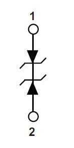 Blockdiagramm - Littelfuse SP3530 Unidirektionale Automotive-TVS-Dioden
