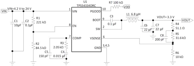 Texas Instruments TPS54334EVM-722 3-A-Regler-Evaluierungsmodul