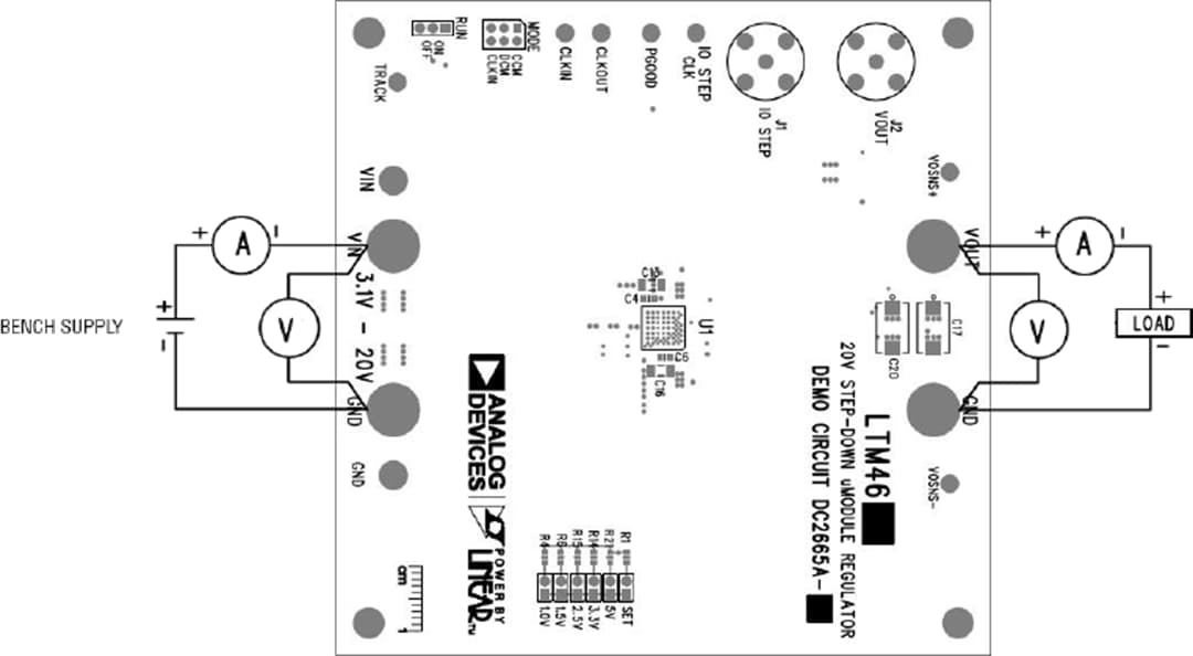 Schaltungsanordnung - Analog Devices Inc. DC2665A-A Demonstrationsschaltung für LTM4626 Schaltungsanordnung - Analog Devices Inc. DC2665A-A Demonstrationsschaltung für LTM4626