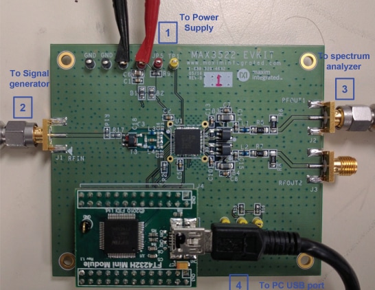 Schaltungsanordnung - Analog Devices / Maxim Integrated MAX3522BEVKIT Evaluierungskit
