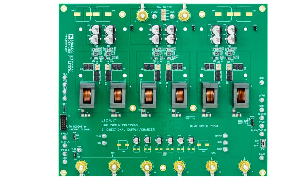 Analog Devices Inc. LTC7871/LTC7060 DC2886A-Demonstrationsboard Analog Devices Inc. LTC7871/LTC7060 DC2886A-Demonstrationsboard