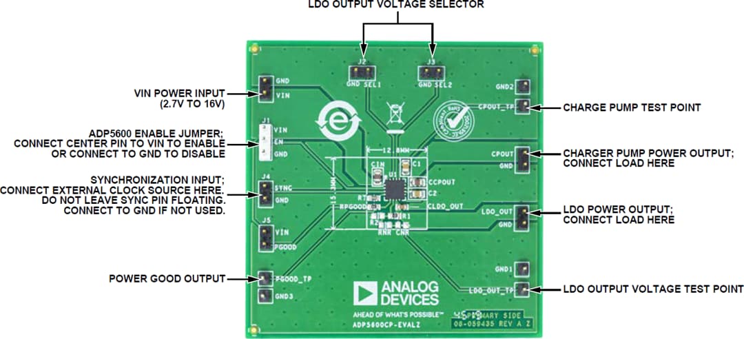 Analog Devices Inc. ADP5600CP-EVALZ Evaluierungsboard Analog Devices Inc. ADP5600CP-EVALZ Evaluierungsboard