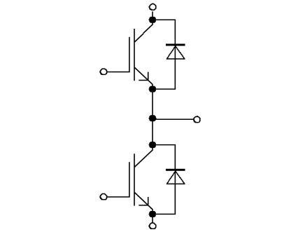 Applikations-Schaltungsdiagramm - Infineon Technologies 6.500-V-IGBT-Module