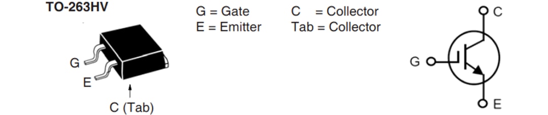 Technische Zeichnung - IXYS IXGA20N250HV Hochspannungs-IGBT