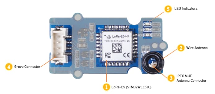 Seeed Studio Grove LoRa-E5 (STM32WLE5JC) Modul