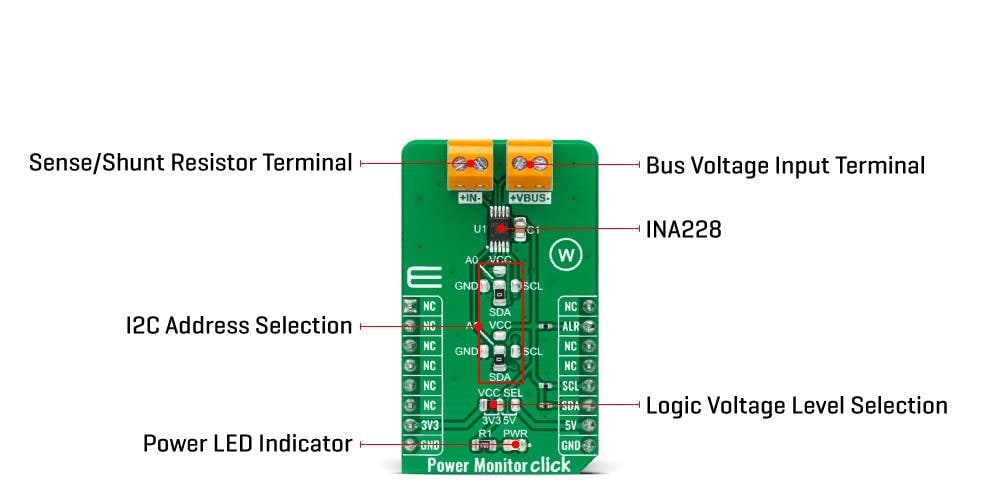 Mikroe Power Monitor Click Mikroe Power Monitor Click