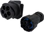 Amphenol Industrial Amphe-PRB Kunststoffsteckverbinder mit umgekehrtem Bajonettverschluss