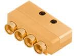 Shielded Edge Launch Multiport-PCB-Steckverbinder