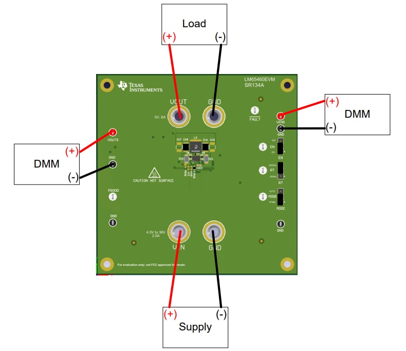 Schaltungsanordnung - Texas Instruments LM65460EVM Evaluierungsmodul
