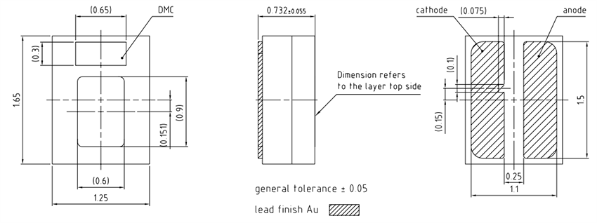 Technische Zeichnung - ams OSRAM OSLON™ Compact RM LEDs