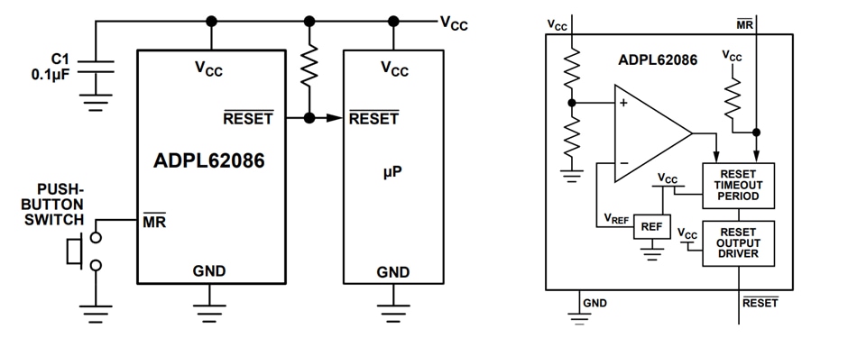 Applikations-Schaltungsdiagramm - Analog Devices / Maxim Integrated ADPL62086 übergeordnete Schaltkreise