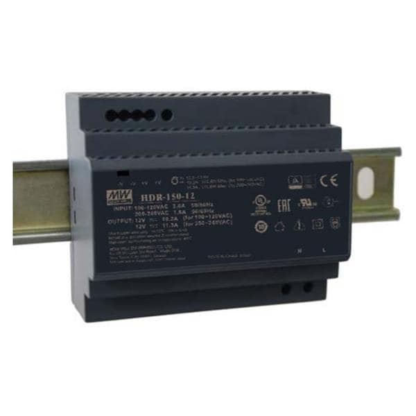 Din-Rail power supply MeanWell HDR-series ; panel mount switching power supplies 