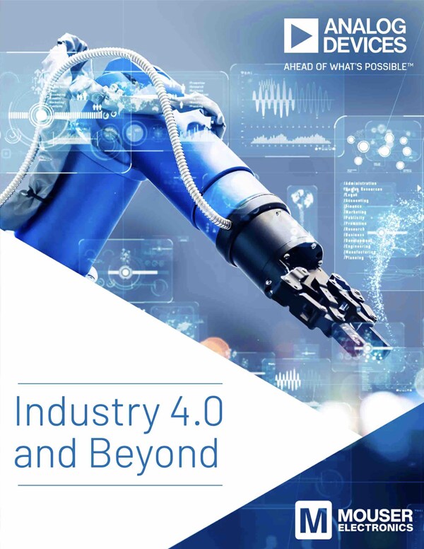 eBook cover with robotic arm and holographic overlays