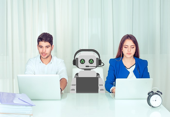 Collaborative robots share the same space as coworkers.