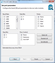 Reviewing the port parameters.