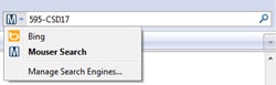 Search Engine bei Mozilla Firefox